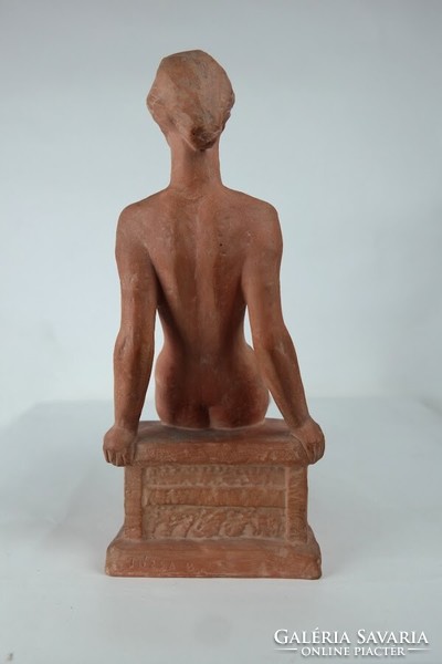 Józsa Bálint terrakotta női akt szobor - 51984