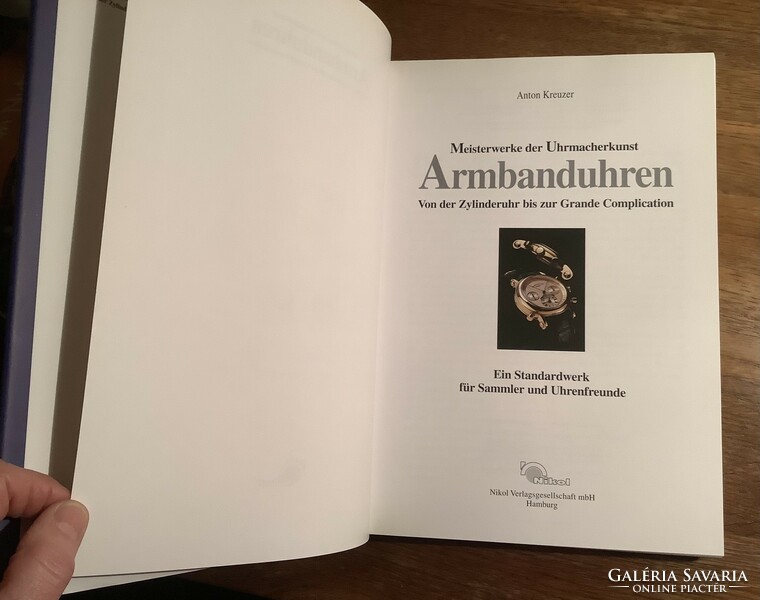 Book for watch collectors - anton kreuzer: armbanduhren - old but perfectly clean, new condition