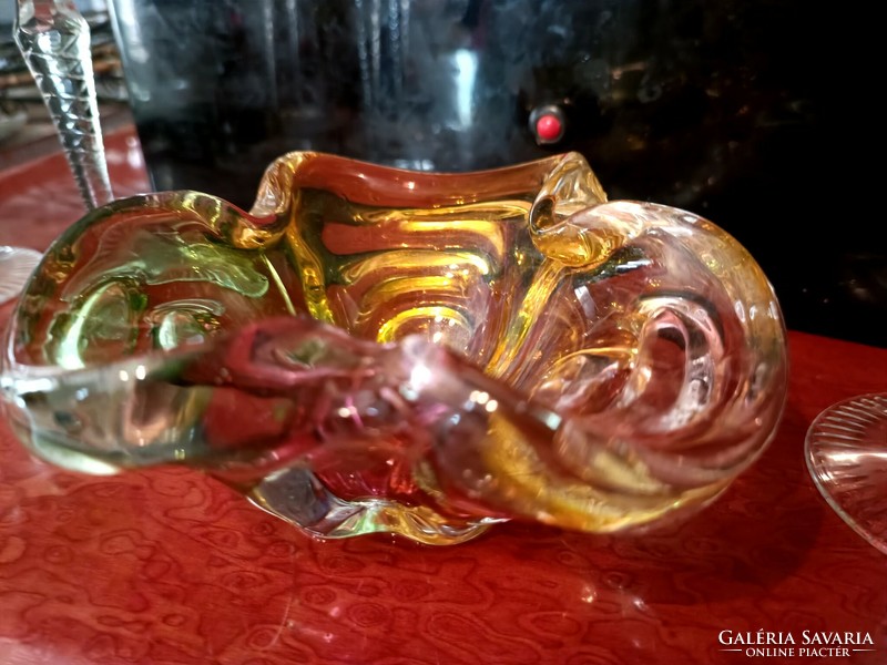 Bohemia colored glass bowl/ tableware
