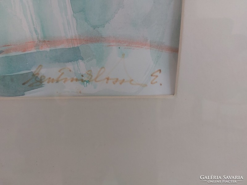 (K) Szentmiklóssy Erzsébet szép virágcsendélet festménye 63x74 cm kerettel