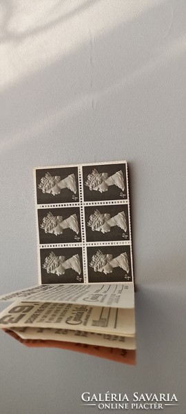 English stamp book (incomplete) postal clerk