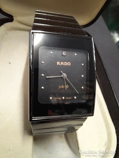 Swiss rado jubilee ceramic quartz wristwatch.
