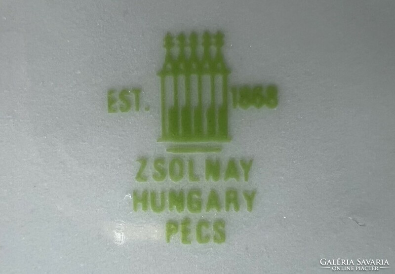 2 Zsolnay retro beer mugs 1981 ddgáz memorial Székesfehérvár-Pécs-Szekszárd