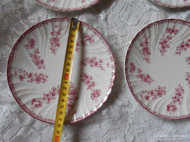 6 db antik Sarreguemines fajansz tányér  18,5 cm (5000/db)