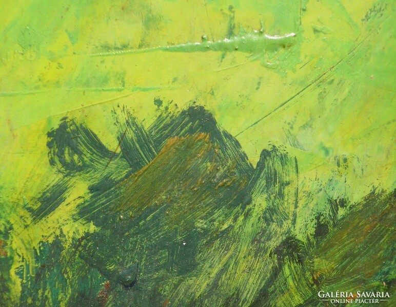 Gádor Emil (1911-1998) : Zöld táj (Tehenek)