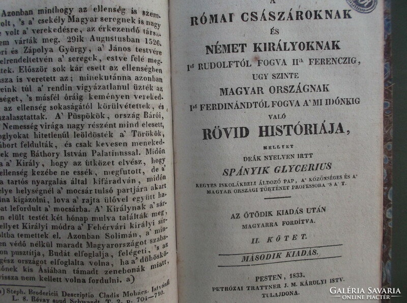 Short history of Hungary book spanyik glycerius