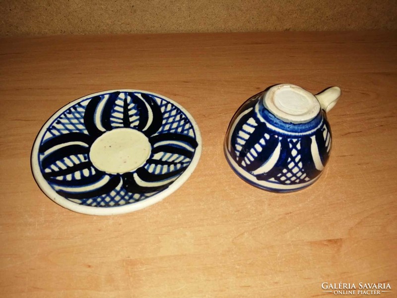 Korondi ceramic coffee cup with bottom (22/k)