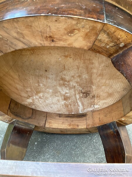 Art deco round salon table 67x64 cm.
