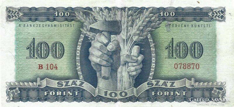 100 forint 1946 Javított 3.