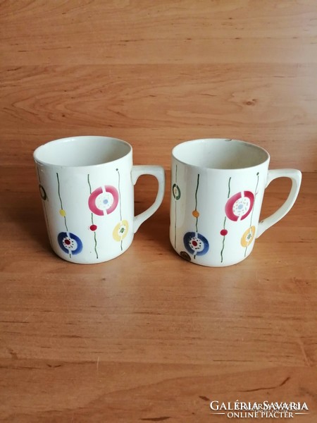 Antique granite mug in pairs (14 / d)