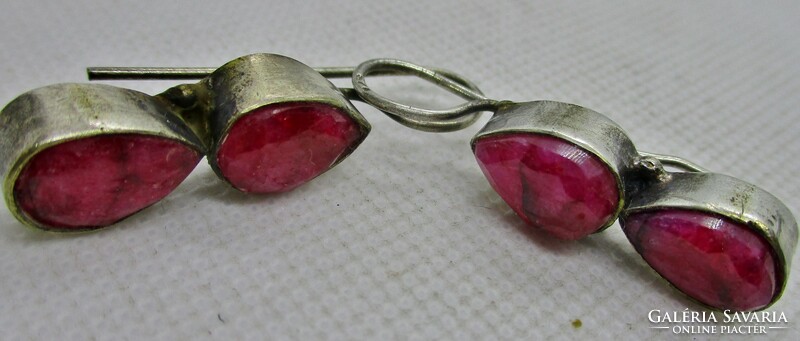 Beautiful old ruby earrings