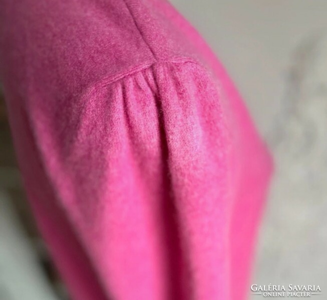 F&F 38-as pink kasmír pulóver, rózsaszín, 100% cashmere magenta