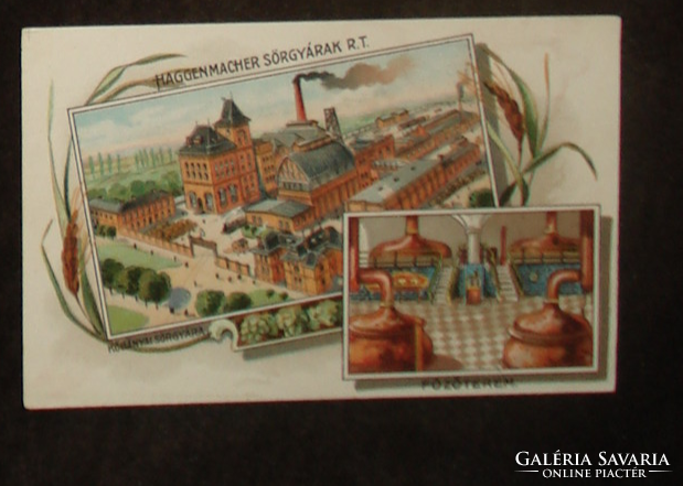 Haggenmacher quarry brewery litho antique postcard