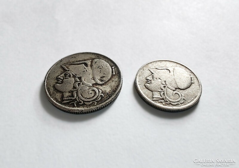 Greece 50 lepta + 1 drachma 1926