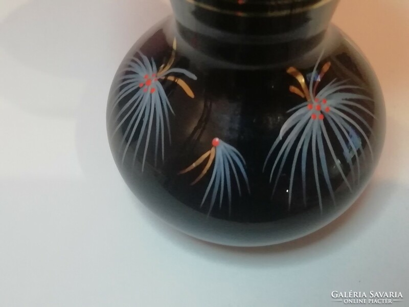 Retro small-sized painted glass vase