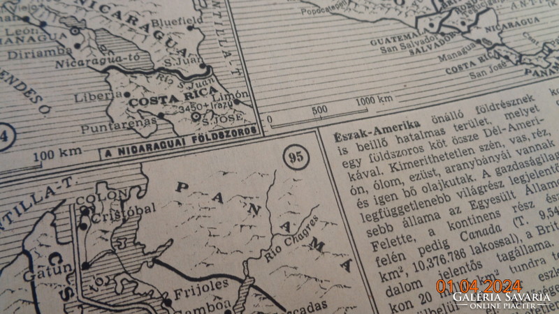 A Képes Vasárnap Világatlasza 1943 , száz térképpel