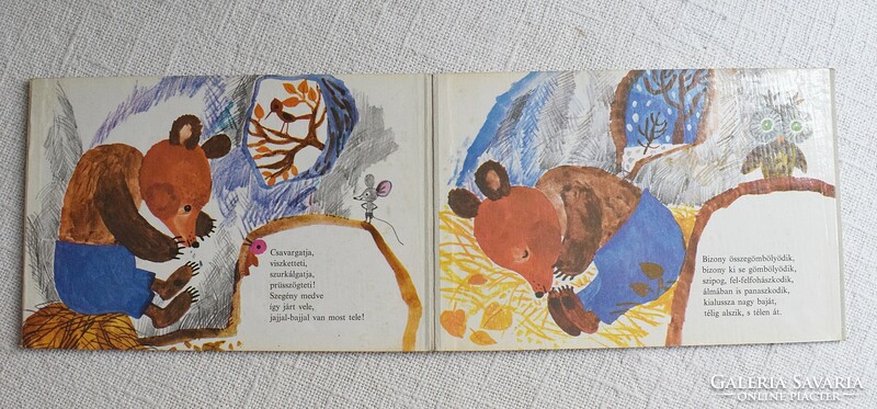 The bear with a runny nose storybook, with drawings by Leporello, Anna Hajnal, Károly Reich, Móra 1976