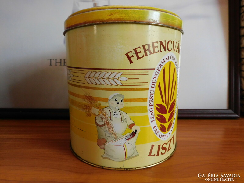 Ferencvárosi liszt - litografált fémdoboz, 50-es évek