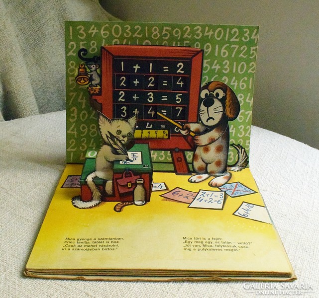 A kisautó , mesekönyv , Herke Rózsa , Vojtech Kubašta Móra 1976 , három dimenziós térbeli