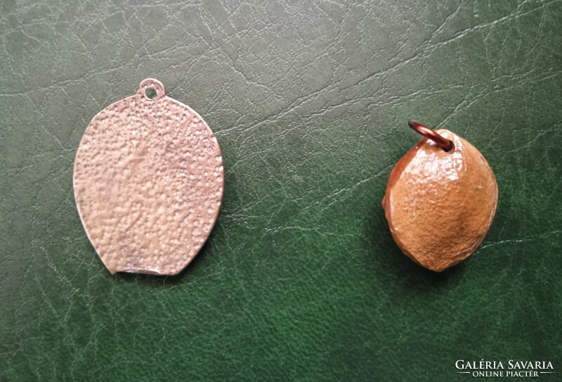 Kabala tárgyak 2 medál és régi retro réz mérlegsúly kabala tárgy