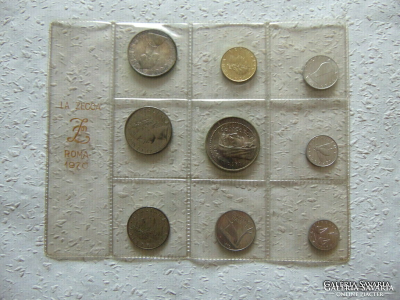 Italy traffic line 1970 with 2 silver coins!