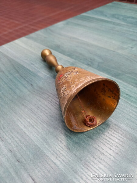 Beautiful old enameled copper bell ii. (17X6.1cm)