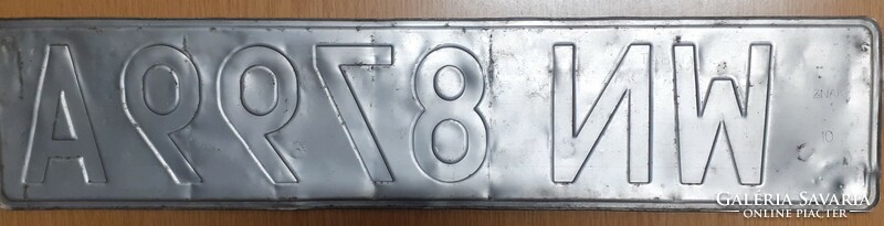 Polish license plate number plate wn-8799a Poland