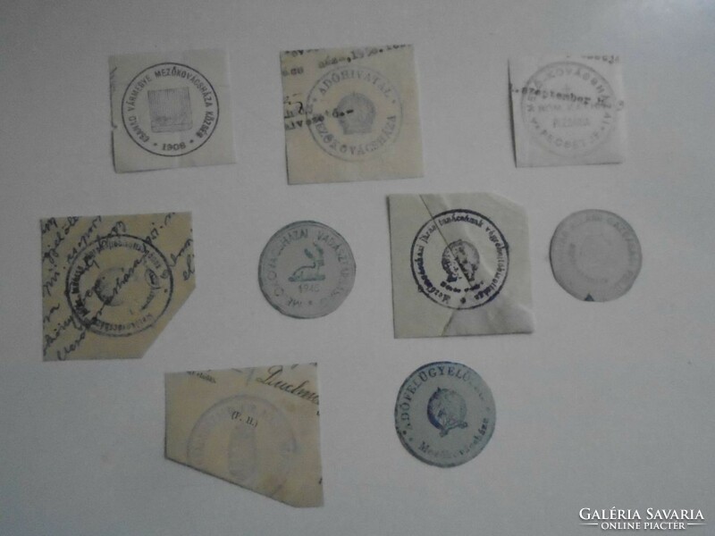 D202318 Mezőkovácsháza   régi bélyegző-lenyomatok   - 8  db  kb 1900-1950's