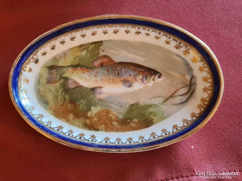 Antique fish porcelain set with fish decoration