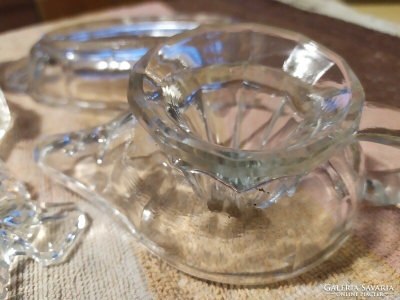7 darabos szép üveg használati eszköz régi darabok az ár egyben az egészre vonatkozik