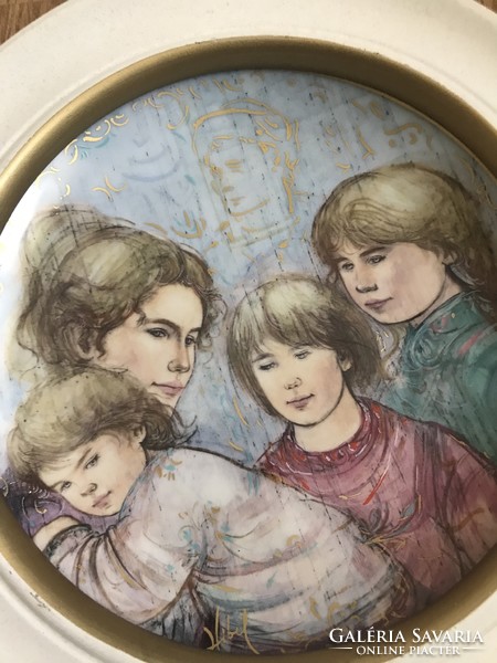Álomszép EDNA HIBEL kézzel festett limitált porcelán