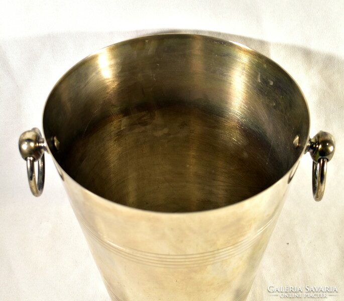 Art deco silver-plated champagne bucket - wine cooler ice bucket!