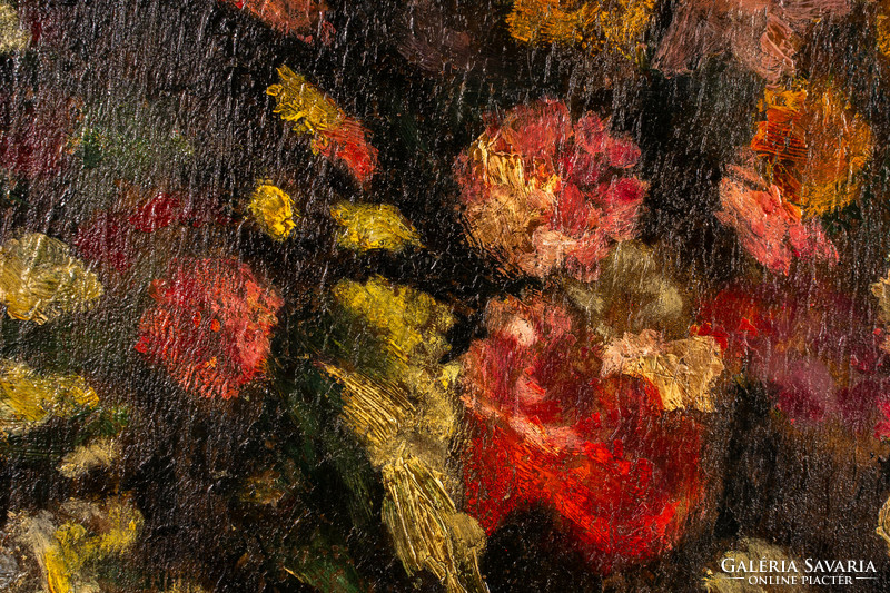 Vass Elemér-nek Tulajdonitva (1887-1957): Virágcsendélet