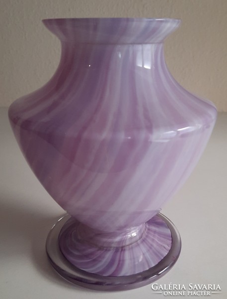 Muránói retro többrétegű fújt üveg váza