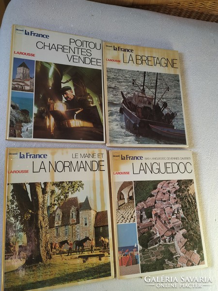 Francia képeskönyvek Bretagne Normandia Languedoc Poitou  4 kötet