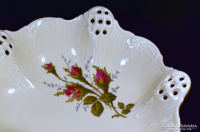 Rosenthal deep porcelain serving bowl with rose pattern