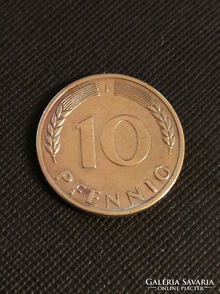 10 pfennig 1950 J - 10 pfennig 1950 D - Németország