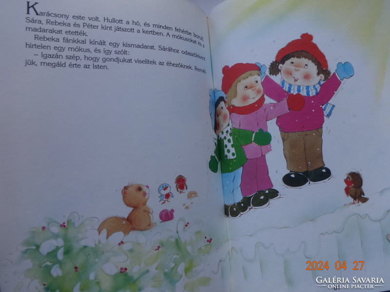 NAGY KARÁCSONYI MESEKÖNYV - karácsonyi ünnepek kincsestára - gyönyörű, régi mesekönyv (1990)