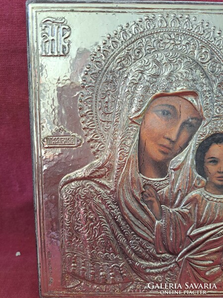 Ortodox Icon  ezüst lapon