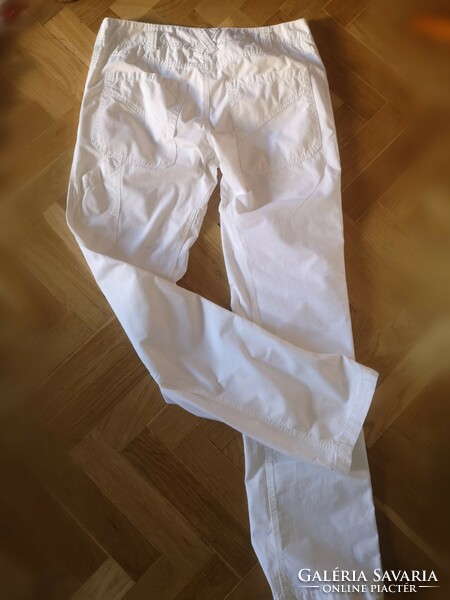 Casa blanka 34-34 white cotton long men's trousers
