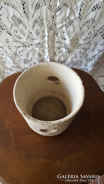 Retro Hódmezővásárhely clay pot holder, flower pot 10 pcs.