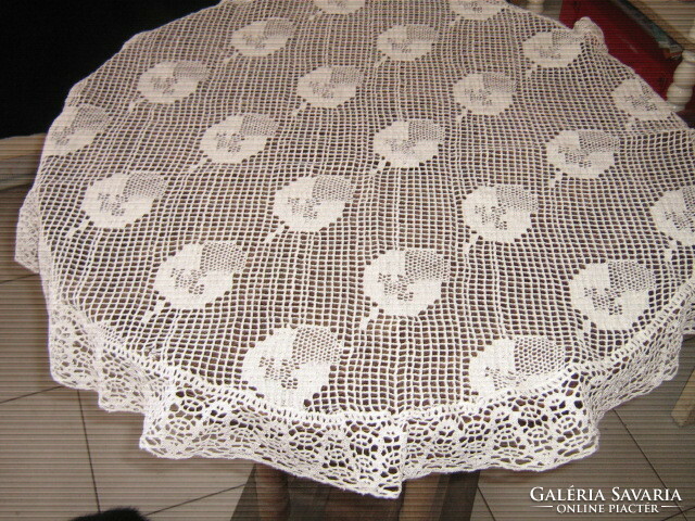 Charming antique lace tablecloth