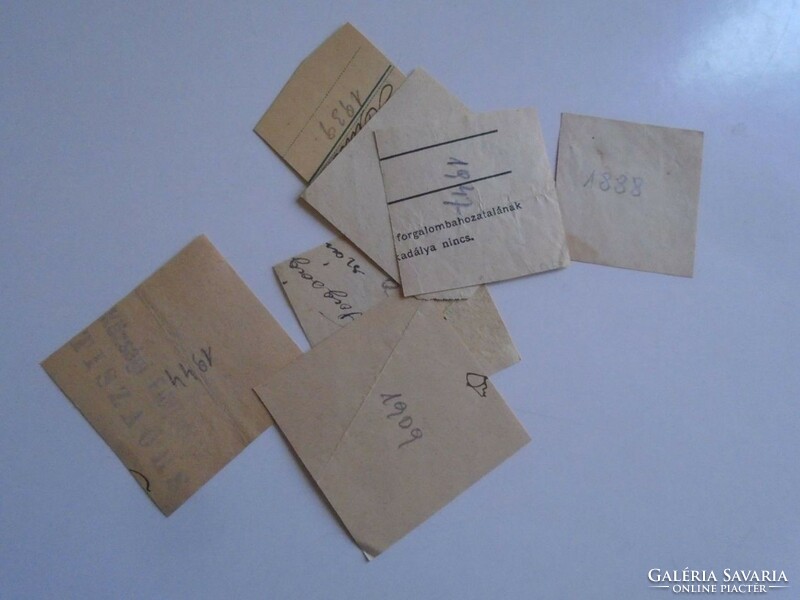 D202295  TISZAŐRS régi bélyegző-lenyomatok   - 7 db  kb 1900-1950's