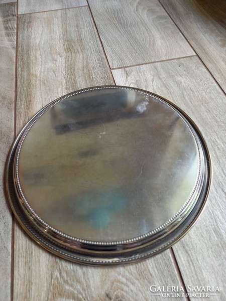 Nice old silver plated tray (25 cm)