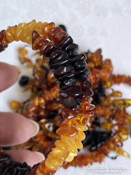 Beautiful Baltic genuine amber necklace and bracelet not worn.