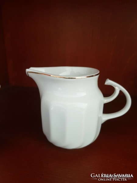 Hollóháza porcelain 3-piece coffee set with sugar holder + pouring 1 cup
