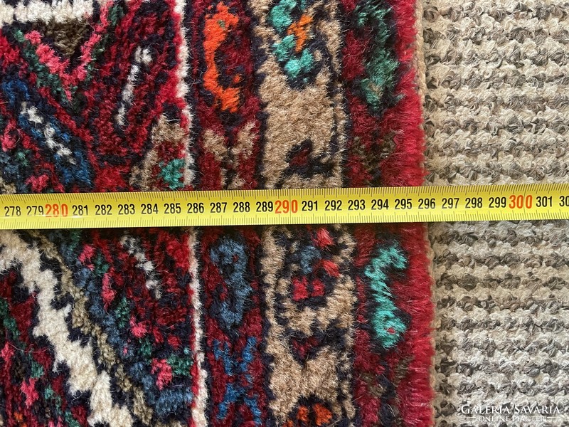 Hand-knotted Hamadan Persian rug, 296*77 cm