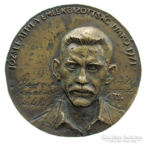 Sándor Tóth: József Attila Memorial Committee Makó 1971