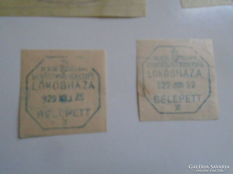 D202303 LÖKÖSHÁZA  régi bélyegző-lenyomatok   -  11 db  kb 1900-1950's