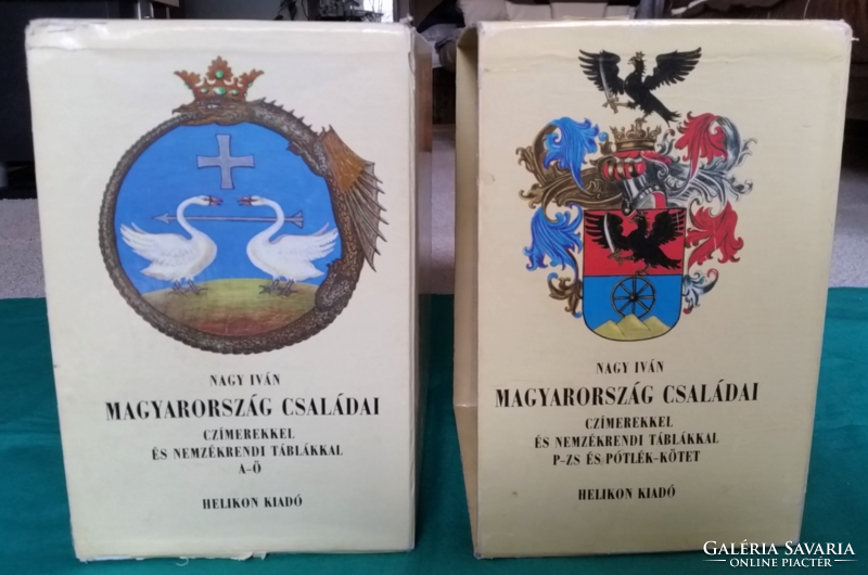 Nagy Iván: A Magyarország családai czimerekkel és nemzékrendi táblákkal csak az eredeti védődoboza